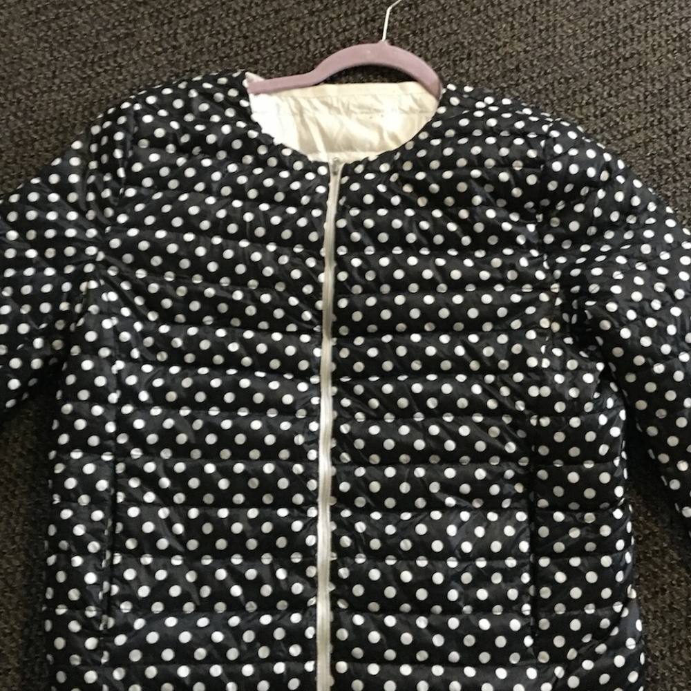 Black/Polka Dot Moncler Women's Jacket